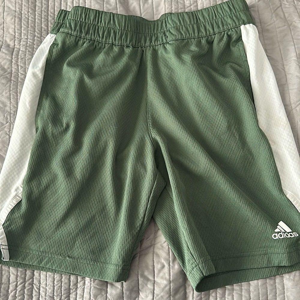 Adidas green shorts